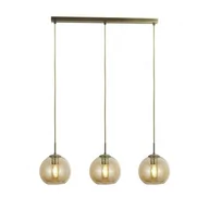 Lampy sufitowe - Searchlight 1623-3AM - Żyrandol na lince PENDANT 3xE27/40W/230V złoty - miniaturka - grafika 1