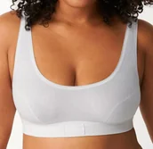 Biustonosze - Sloggi Biały Miękki Biustonosz Z Gładkimi Miseczkami 44 J2A - miniaturka - grafika 1