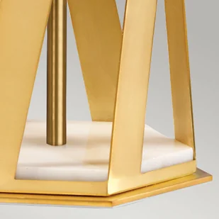 Elstead Tekstylna lampa stołowa Apollo mosiądz/biała - Lampy stojące - miniaturka - grafika 4