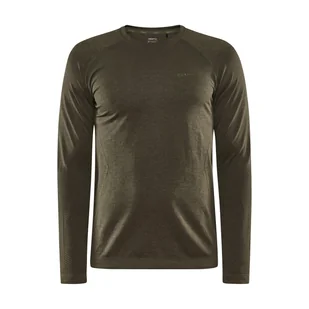 Męska Bluzka termoaktywna CRAFT CORE DRY ACTIVE COMFORT LS M 1911157-680000 – Oliwkowy - Koszulki sportowe męskie - miniaturka - grafika 1