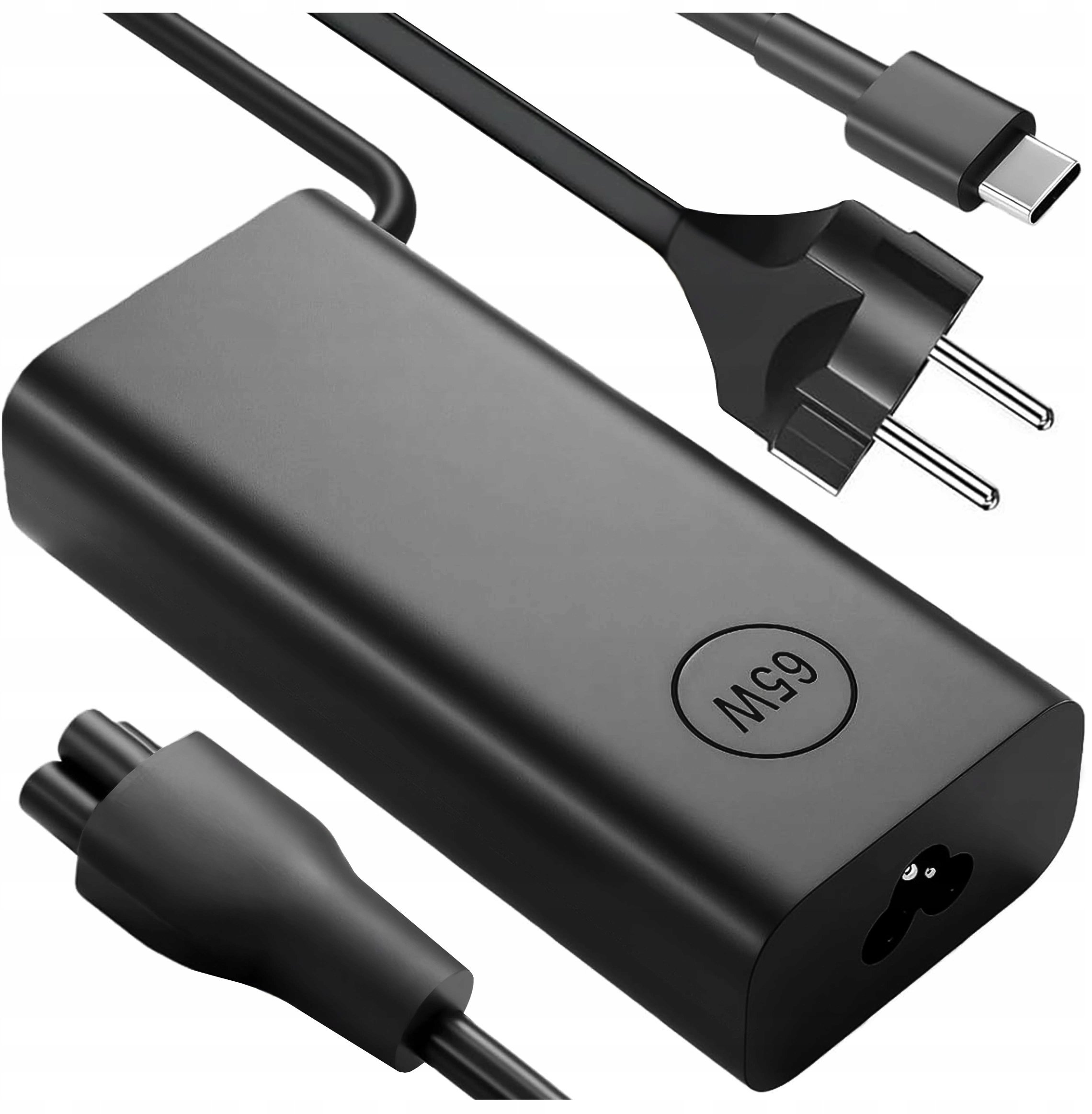Zasilacz USB-C 65W PD do Laptopów HP Lenovo Asus Apple, Szybkie Ładowanie 20V 3.25A, Długi Kabel 2.8m, Kompaktowy i Wydajny, Alo