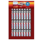 Baterie i akcesoria - Philips Bateria AAA 40 szt. alkaliczna Phil-LR03P40FP/10 - miniaturka - grafika 1