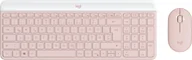 Myszki - Logitech 920-011314 klawiatura Dołączona myszka Biuro RF Wireless QWERTZ Niemiecki Różowy 920-011314 - miniaturka - grafika 1