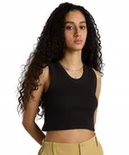 Koszulki i topy damskie - Koszulka Vans DREW RIB TANK VN000G3JBLK Black L - miniaturka - grafika 1