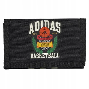 Portfel adidas Hoops JD6650 czarny one size - Portfele - miniaturka - grafika 1