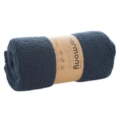 Koce - Koc barankowy Bukla granatowy 150 x 200 cm - miniaturka - grafika 1