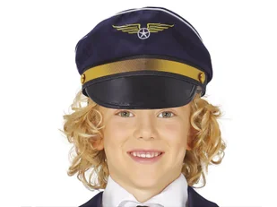Czapka pilota dla dziecka - 1 szt. - Dodatki do strojów karnawałowych - miniaturka - grafika 1