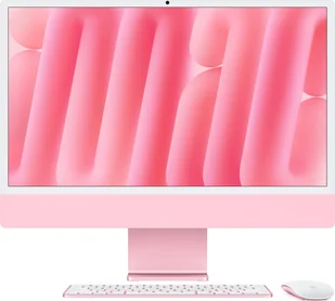 Komputer Apple 24inch iMac with Retina 4.5K display Apple M4 chip with 8core CPU and 8core GPU 16GB 256GB SSD Pink MWUG3D/A - Zestawy komputerowe - miniaturka - grafika 1