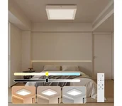 Lampy sufitowe - Brilagi-LED Oświetlenie łazienkowe ściemnialne FRAME SMART LED/24W/230V IP44 biały+pilot - miniaturka - grafika 1