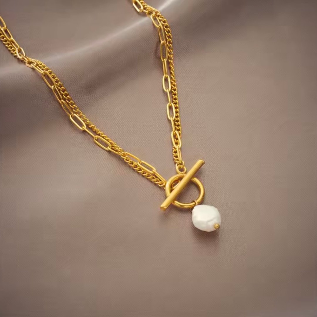Naszyjnik Perla Toggle Gold