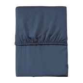 Prześcieradła - Prześcieradło z mikrofibry 160x200 niebieskie jednobarwne z gumką Poly - miniaturka - grafika 1