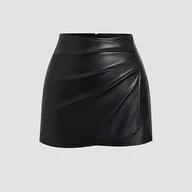 Spódnice - TEMU Damska Retro Amerykańska Seksowna Obcisła Mini Spódnica - Czarne, Uniwersalna na Każdą Porę Roku, Elegancka i Wygodna na Codzienne lub Formalne - miniaturka - grafika 1