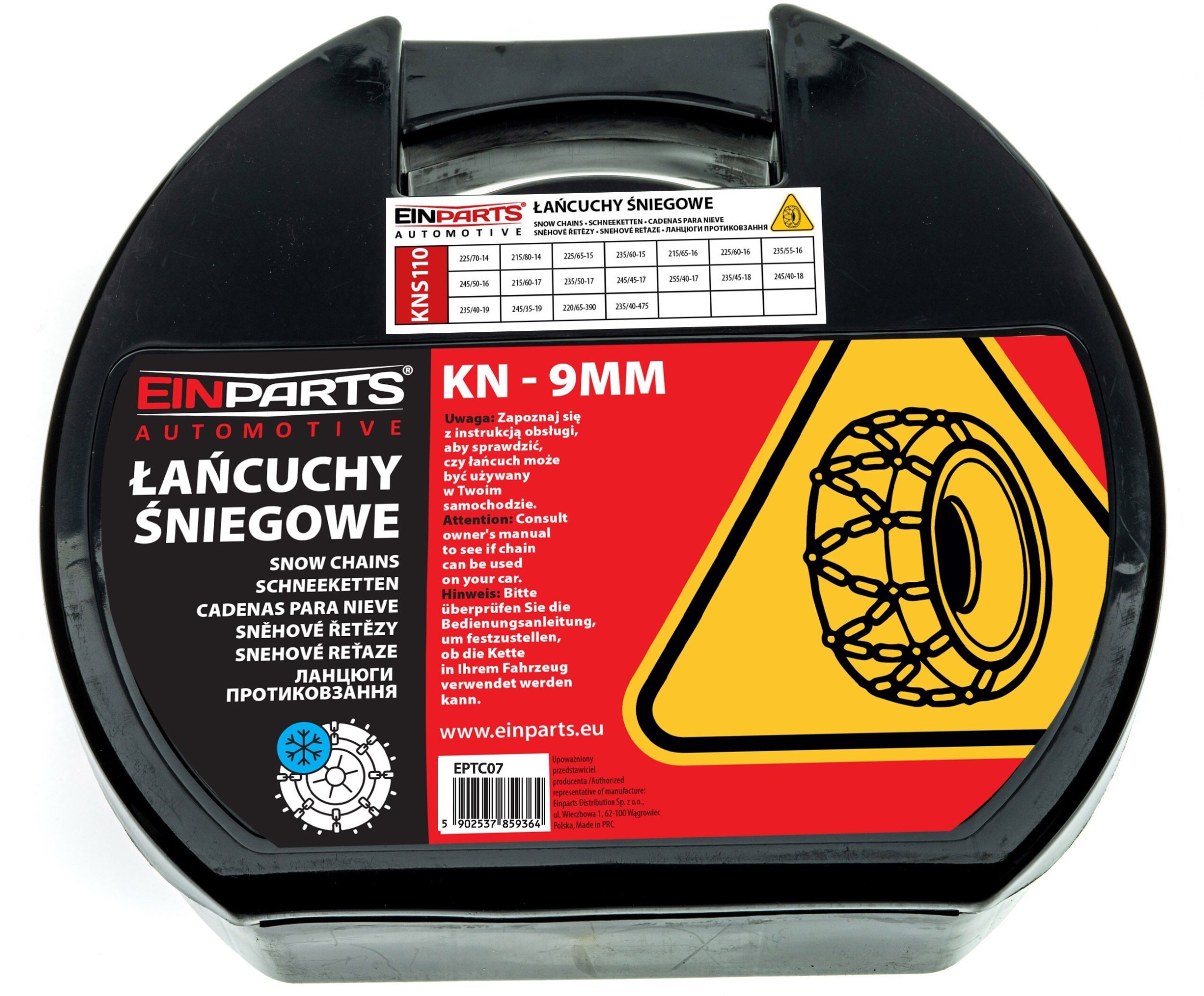 Einparts Automotive EINPARTS ŁAŃCUCHY ŚNIEGOWE KNS110 DO OPOW UNIWER. STAL HARTOWANA, WZÓR