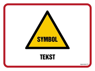 ZNAK NA ZAMÓWIENIE WZÓR B-018, FN - FOLIA SAMOPRZYLEPNA; (400X300MM) - Systemy ekspozycyjne i znaki informacyjne - miniaturka - grafika 1