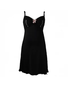 Cache Coeur Koszula nocna do karmienia LISA BLACK, Rozmiar: XL - Bielizna ciążowa - miniaturka - grafika 1