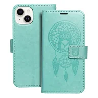Etui i futerały do telefonów - OEM Kabura Mezzo Book Do Iphone 14 Łapacz Snów Zielony - miniaturka - grafika 1