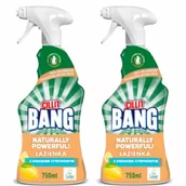 Środki do kuchni i łazienki - Cillit Bang Naturally Powerful spray czyszczący do łazienki z kwaskiem cytrynowym zestaw 2 x 750 ml - miniaturka - grafika 1