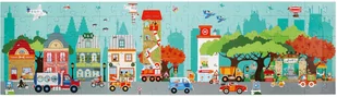 Duże podłogowe Miasto - 120x32 cm - Puzzle - miniaturka - grafika 1