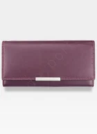 Portfele - Visconti Portfel Damski Skórzany Skóra Rio R11 Śliwka - Śliwka Multi - miniaturka - grafika 1