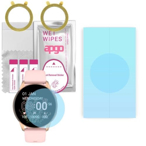 2x folia ochronna hydrożelowa do Kieslect L11 PRO - apgo HD HQ FLEX Smartwatch Hydrogel Protection Ochrona na ekran smartwatcha