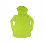 Bluzy damskie - Wciągana bluza damska kaptur neon UNDER ARMOUR S - Under Armour - miniaturka - grafika 1