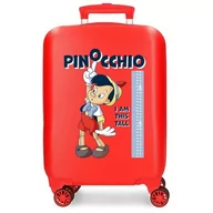 Walizki - Joumma Disney Pinocchio Walizka kabinowa czerwona 33 x 50 x 20 cm sztywny ABS zamek szyfrowy z boku 28,4 kg 2 kg 4 koła podwójny bagaż ręczny, Czerwone, walizka kabinowa - miniaturka - grafika 1