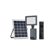 Lampy ogrodowe - Inspire Naświetlacz solarny Yonkers czarny 1000 lm IP54 LED - miniaturka - grafika 1