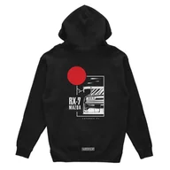 Odzież do sportów motorowych - Bluza z kapturem Mazda RX-7 czarna-3XL - miniaturka - grafika 1