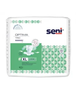 Seni Optima Trio Pieluchomajtki z regulowanym pasem biodrowym XL, 10 sztuk - Higiena osób starszych i niepełnosprawnych - miniaturka - grafika 1