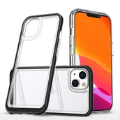 Etui i futerały do telefonów - Hurtel Clear 3in1 etui iPhone 14 Plus silikonowy pokrowiec z ramką czarne - miniaturka - grafika 1
