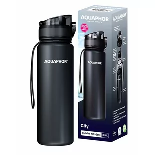 Butelka Filtrująca City 500ml Czarna Lumarko! - Dzbanki filtrujące - miniaturka - grafika 3
