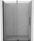 Ścianki i drzwi prysznicowe - Mexen Velar drzwi prysznicowe rozsuwane 160 cm, transparent, czarne - 871-160-000-01-70 - miniaturka - grafika 1