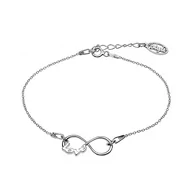 Bransoletki - Bransoletka Nieskończoność Love rodowana - miniaturka - grafika 1