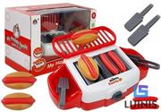 Zabawki AGD - LEANToys Zabawkowy Grill do Hot Dogów na baterie BBQ 5101 - miniaturka - grafika 1