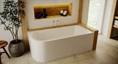 Wanny - ADNaturalnie Wanna narożna UPSALA LINE PRAWA 140x75 AWW-009-140ZP-P - - miniaturka - grafika 1