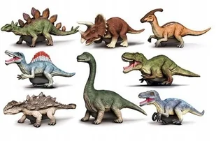 FIGURKA MODEL JEŻDŻĄCY DINOZAUR Z NAPĘDEM PULL BACK DO KOLEKCJONOWANIA - Samochody i pojazdy dla dzieci - miniaturka - grafika 1