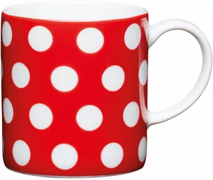 filiżanka do espresso Red Polka Dot 80 ml porcelana czerwona - Filiżanki - miniaturka - grafika 1