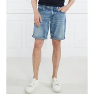 Spodenki męskie - GUESS Szorty SONNY SHORT | Regular Fit | z dodatkiem lnu - miniaturka - grafika 1