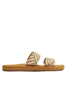 Roxy Klapki ARJL101177 Brązowy - Klapki i japonki damskie - miniaturka - grafika 1