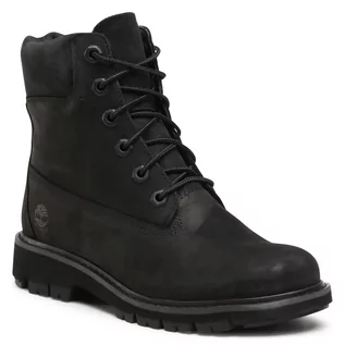 Botki damskie - Timberland Trapery Lucia Way 6 In Waterproof Boot TB0A1SC4001 Black Nubuck - grafika 1