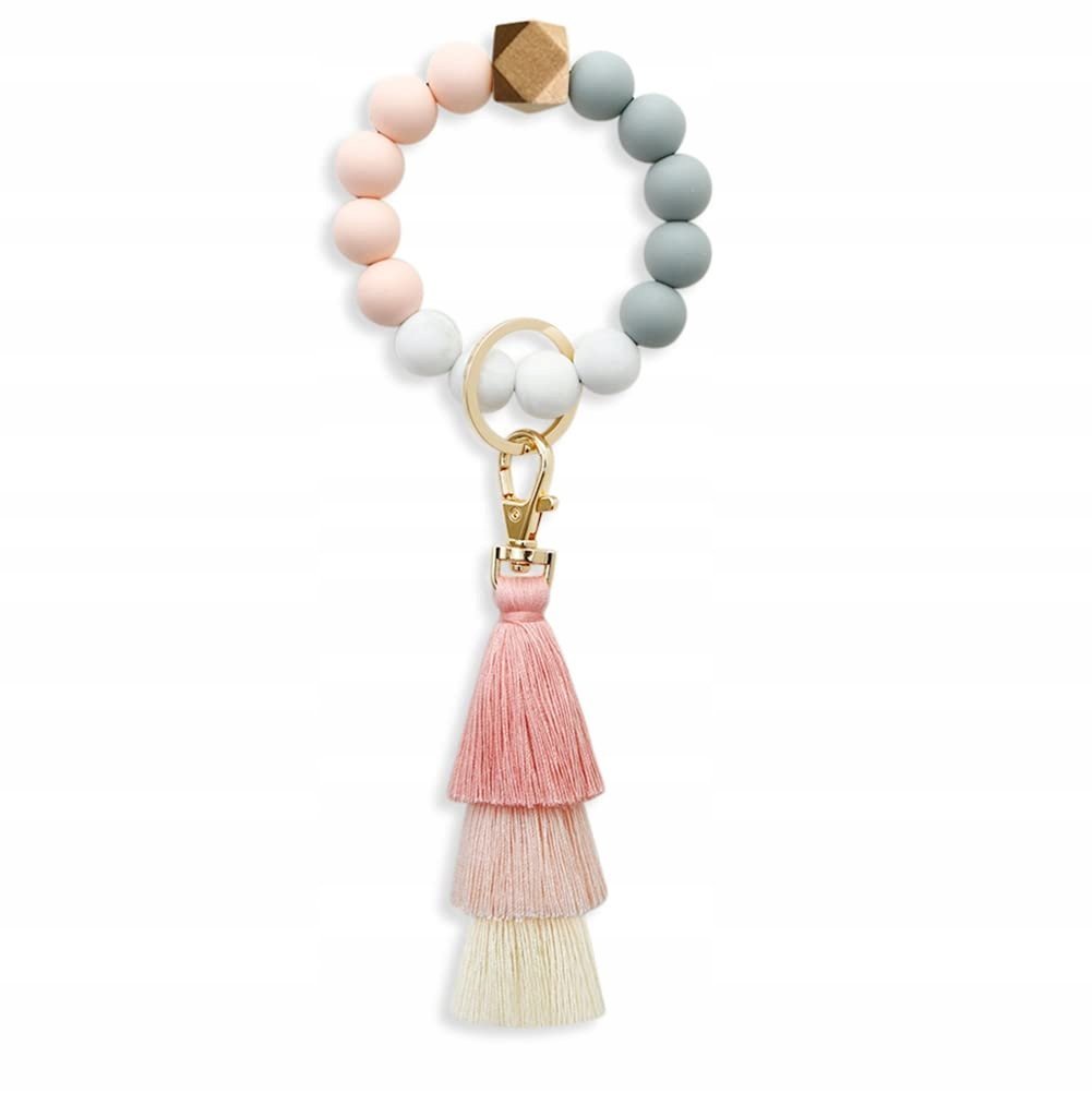 CHUQING Bransoletka Brelok Na Klucze Dla Kobiet Z Perłami