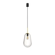 Lampy sufitowe - Nowodvorski PEAR M 8672 lampa wisząca zwis 1x40W E27 Czarny - miniaturka - grafika 1