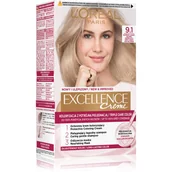 Farby do włosów i szampony koloryzujące - Loreal Excellence Creme Krem koloryzujący 9.1 bardzo jasny blond popielaty - miniaturka - grafika 1