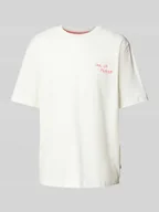 Koszulki męskie - T-shirt z wyhaftowanym detalem model ‘MILO’ - miniaturka - grafika 1