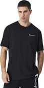 Koszulki męskie - Champion Koszulka męska Champion SS Tee czarna 220264 KK001 XL - miniaturka - grafika 1
