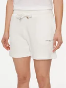 Spodenki damskie - Tommy Hilfiger Szorty sportowe 1985 WW0WW38348 Écru - miniaturka - grafika 1