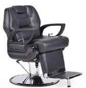 Myjki fryzjerskie - SAKAI FARAO II Fotel barberski, czarny - miniaturka - grafika 1