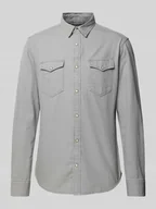 Koszule męskie - Koszula casualowa o kroju slim fit z imitacji denimu model ‘ESHERIDAN’ - miniaturka - grafika 1
