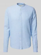 Koszule męskie - Koszula lniana o kroju regular fit ze stójką model ‘Anton’ - miniaturka - grafika 1