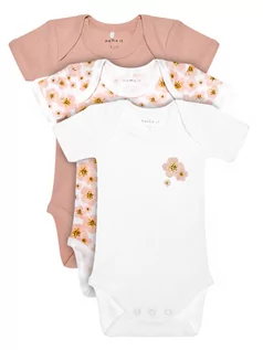 Body dla niemowląt - NAME IT Komplet 3 par body dziecięcych 13189059 Kolorowy Regular Fit - grafika 1